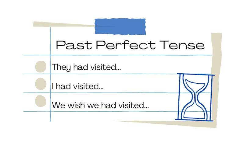 Past perfect tense example
